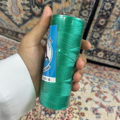 خيط سبحة اخضر مبروم مقاس 6