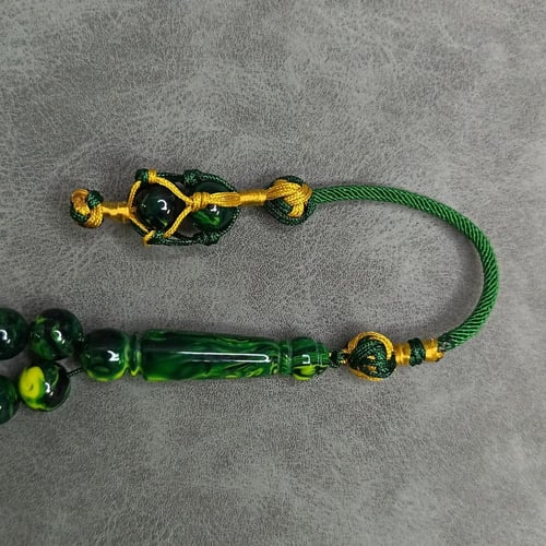 سبحة بكلايت أخضر مع كركوشة تفصال