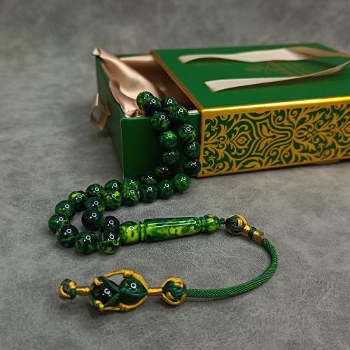 سبحة بكلايت أخضر مع كركوشة تفصال