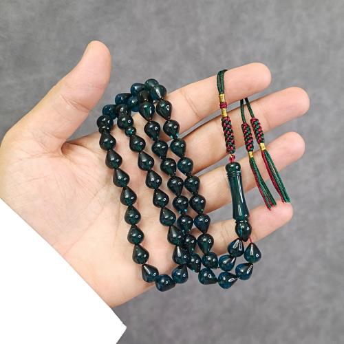 سبحة زعفراني لون زيتي حرباء قصة الدمعة