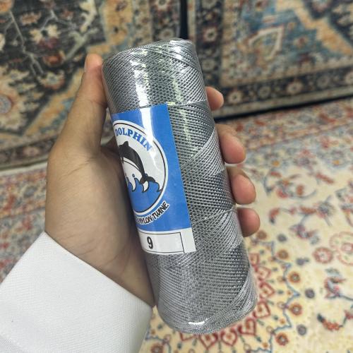 خيط سبحة رصاصي مبروم مقاس 9