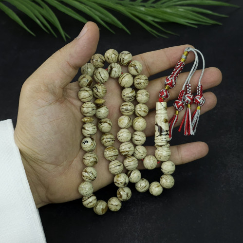 مسباح كهرمان سوطري طبيعي مع كركوشة تفصال