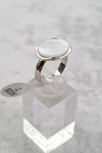 خاتم فضه ملكي بيضاوي