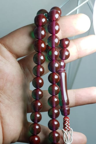 مسباح بكلايت حرباء عنابي مع طربزونه