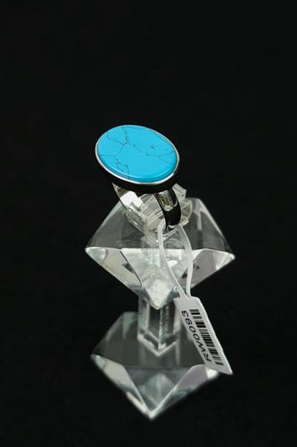 خاتم ملكي فضه مع فيروز