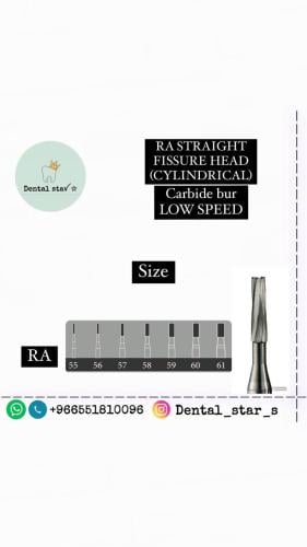 RA STRAIGHT FISSURE HEAD (CYLINDRICAL) Carbide bur...