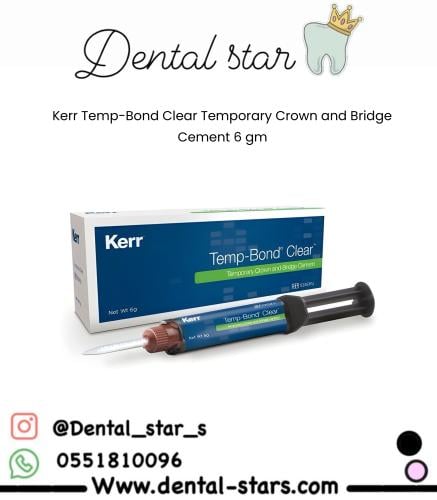 Kerr Temp-Bond Clear Temporary Crown and Bridge Ce...