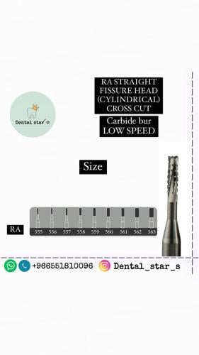 RA STRAIGHT FISSURE HEAD (CYLINDRICAL) CROSS CUT C...
