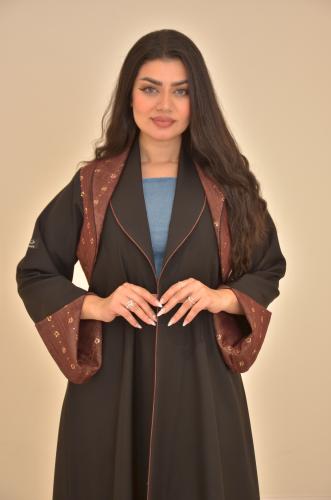 Abaya made of Barbie fabric, blazer-style, differe...