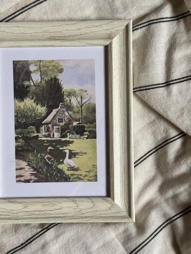 لوحة حديقة المنزل