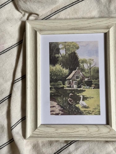 لوحة حديقة المنزل