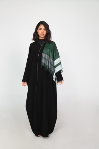 قماش كريب ملكي موديل نص مشلح