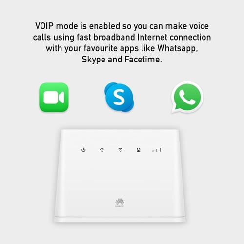 راوتر هواوى بتقنية 4G/ LTE بسرعة 150 ميجابت/ثانية...