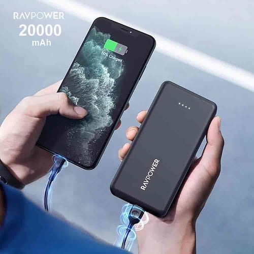 بكج 2بطارية راف باور 20000 + 10000 مللي امبير + 2...