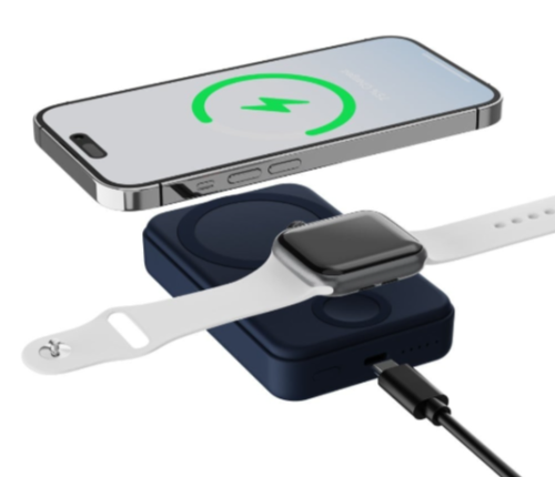 باور بانك 4في 1 بسعة 10ألف امبير مع شاحن لاسلكي بق...