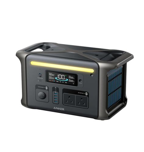 محطة طاقة محمولة سوليكس F1500 من انكر، مولد طاقة ش...