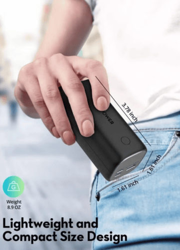 بطارية راف باور بسعة 14000 ملي امبير بقوة 30 واط ب...