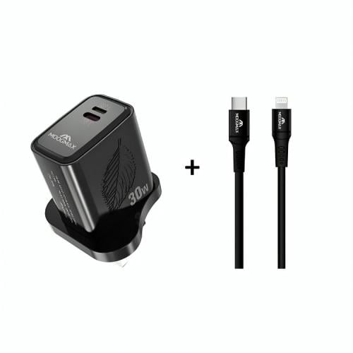 فيش جداري 30W منفذين تايب سي- موج ماكس