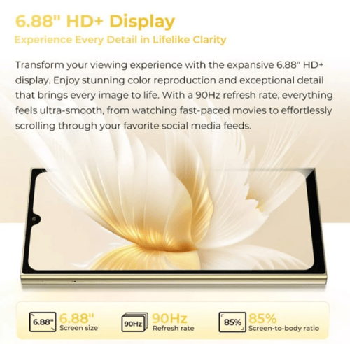 اوكتيل C61 PRO ,سعة 256جيجا,رام 8+16جيجا الوان متع...