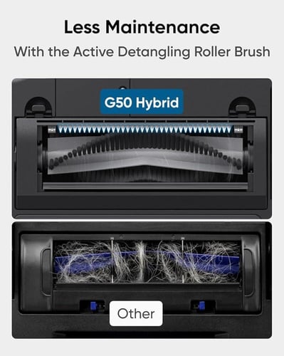 وفي مكنسة روبوت هايبرد G50 مع ممسحة، شفط قوي 4000...