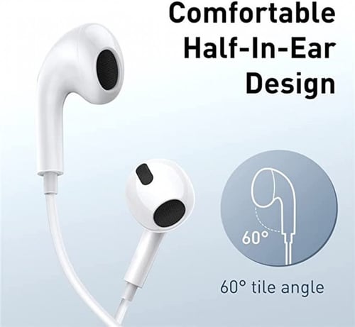 سماعة اذن داخلية سلكية H17 انكوك من باسيوس مقاس 3....