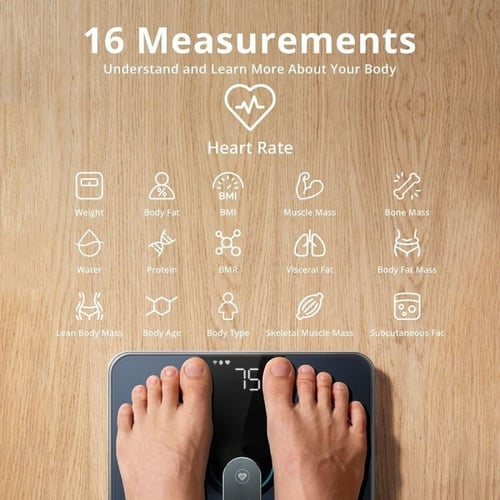 ميزان يوفي الذكي P2 Pro رقمي لاسلكي لقياس الوزن اس...