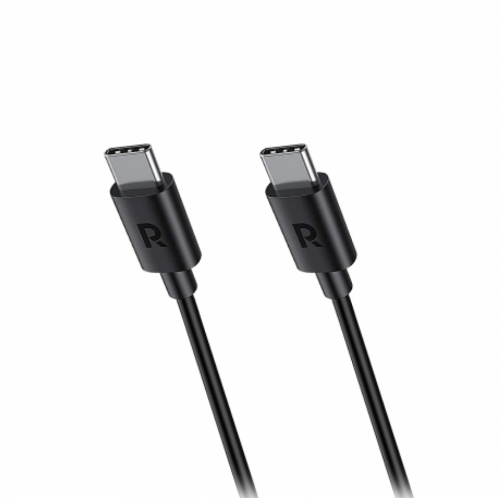 كيبل من راف باور Type-C إلى Type-C بقوة 60 واط بطو...