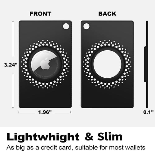 حامل محفظة ايرتاج نحيل للغاية، وخفيف الوزن (اسود)