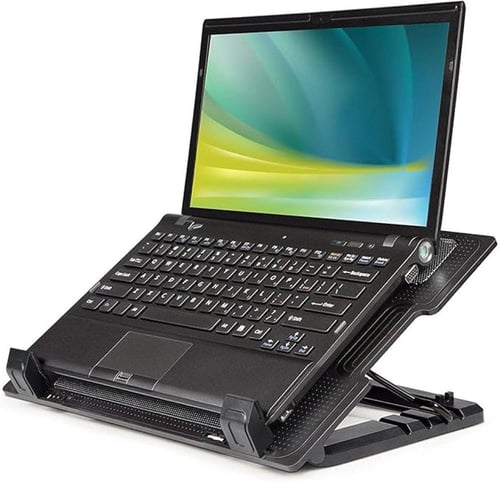 قاعدة مروحة تبريد لابتوب 15.6 N18 - الأسود