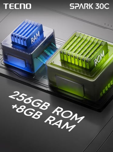 هاتف تكنو سبارك 30c تخزين 256 جيجا الرام 8+8 - تيت...
