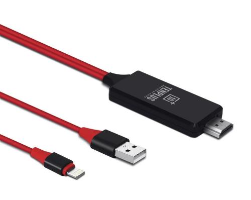 وصلة HD HDMI الى ايفون من TENPLUS HDTV T3421 - أطل...