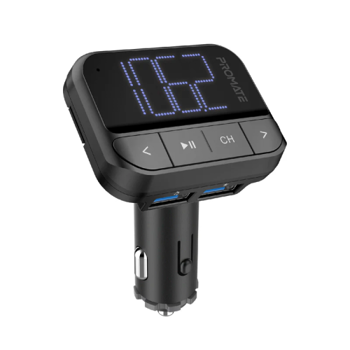 شاحن سيارة من بروميت IN-CAR FM TRANSMITTER مع مدخل...