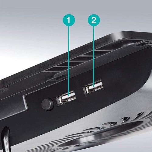 قاعدة مروحة تبريد لابتوب 15.6 N18 - الأسود