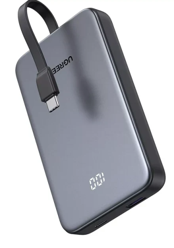 باور بانك من يوقرين سعة 10000mAh بقوة 20W مع كابل...