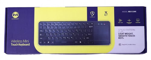 لوحة مفاتيح لاسلكية صغيرة من مايكرو ديجيت تعمل بال...