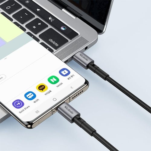 كابل USB-C الى USB-C من ميكدودو 65 واط 1.5 متر اسو...
