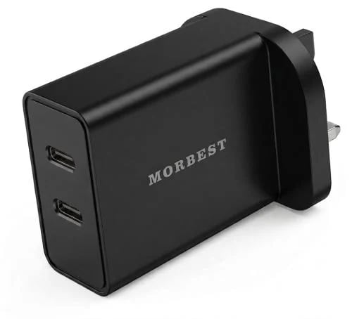 شاحن MORBEST سريع 45 W بمنفذين PD - موديل TB52CC