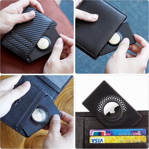 حامل محفظة ايرتاج نحيل للغاية، وخفيف الوزن (اسود)