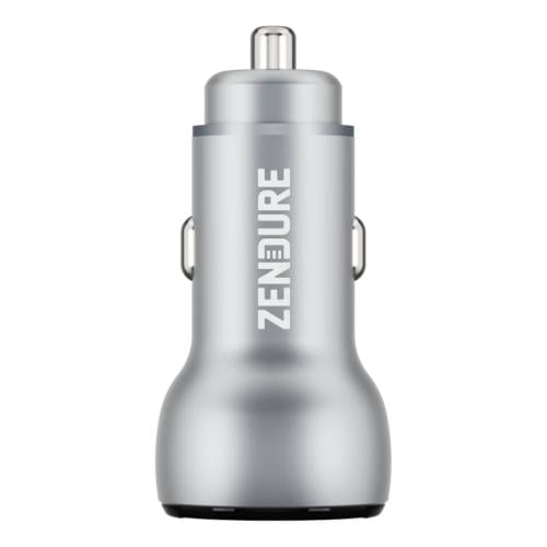 شاحن سيارة من زندور بقوة 48 واط بمنفذي USB و USB-C...