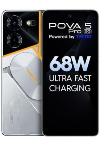 هاتف تكنو POVA 5 PRO 5G 8GB +8GB 256GB فضي