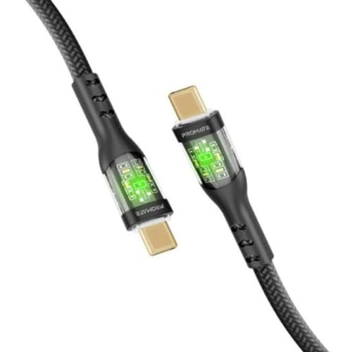 كابل شحن بروميت ترانسلاين-سي سي بلاك بقوة 60 واط ل...