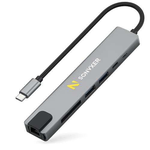 محول USB-C متعدد المنافذ 8 في 1 من SONYXER – HDMI...