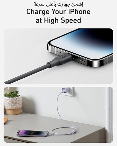 كابل من أنكر تايب سي إلى لايتنينج طول 0.9 - اسود