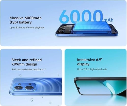 هاتف من ريدمي من شاومي 15c شبكه الجيل الرابع 8+8 ج...