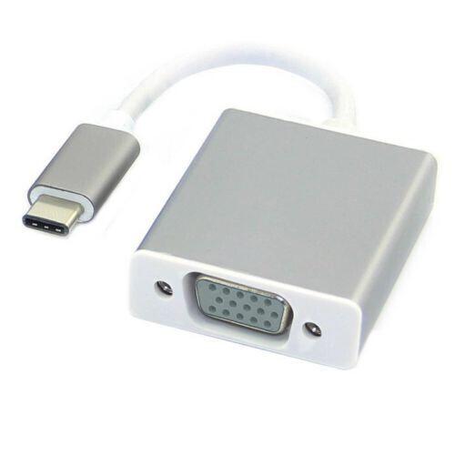 وصلة من MICRODIGIT من تايب سي الى VGA - لون فضي