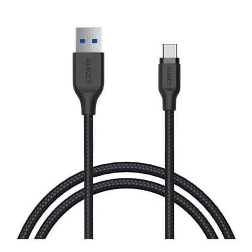 كابل شحن AUKEY كابل USB A إلى C (2 متر) اسود