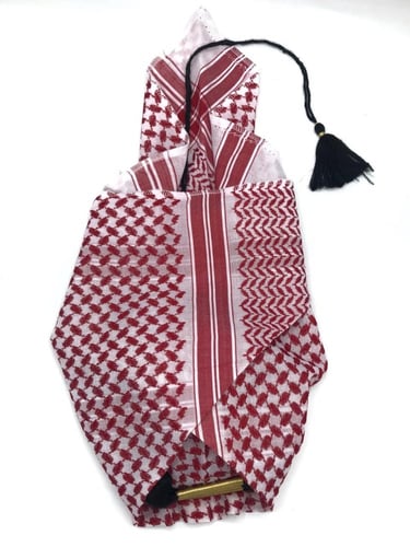 شماغ احمر مخيطة مواليد عقال ملكي