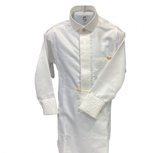 ثوب تطريز كبك ملون