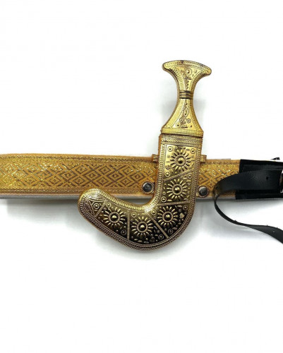 خنجر عرضة ذهبي