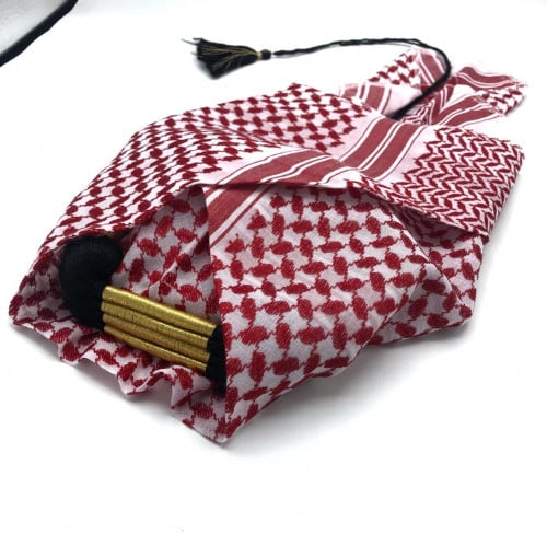 شماغ احمر مخيطة مواليد عقال ملكي